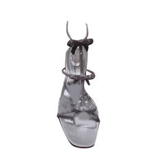 Diamante Bow Flat Sandals