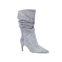 Suede Mid Heel Ankle Boots