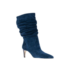 Suede Mid Heel Ankle Boots