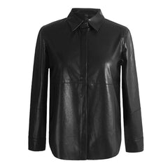 Leather Long Sleeves Shirt