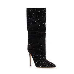 Diamante High Heel Ankle Boots