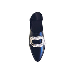 Diamante Buckled Flats