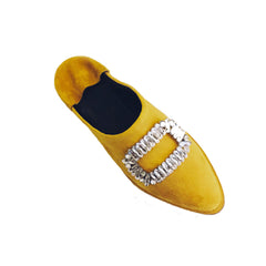 Diamante Buckled Flats