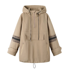 Letter Detailed Trench Coat