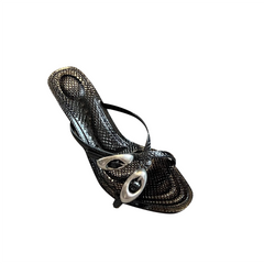 Metal Embellished Mules Sandals