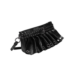 Studded Ruffled Cross Body Bag