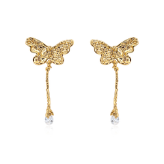 Butterfly Long Earrings - Pair