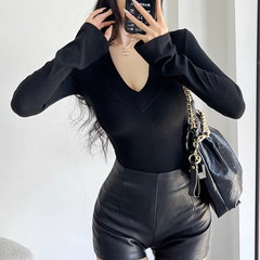 V Neck Knitwear Sweater