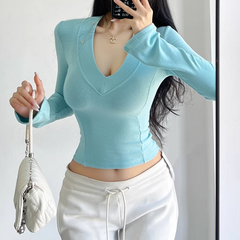 V Neck Knitwear Sweater