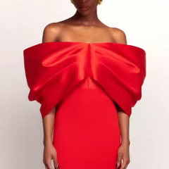 Big Bow Evening Dress Gown