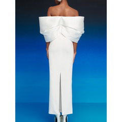 Big Bow Evening Dress Gown