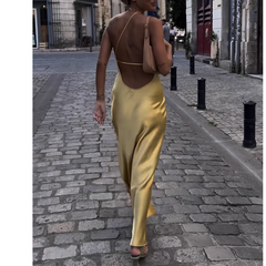 Side Opening Long Dress