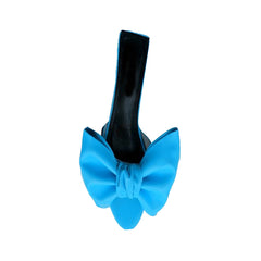 Bow Embellished Leather Mules Sandals