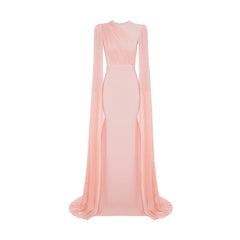 Long Sleeves Maxi Evening Dress Gown