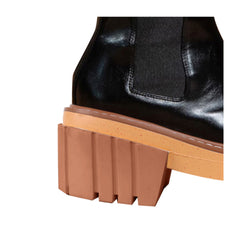 Leather Platform Ankle Boots