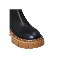 Leather Platform Ankle Boots