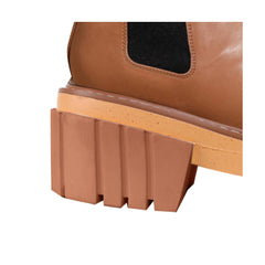 Leather Platform Ankle Boots