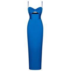 Cut Out Midi Evening Dress Gown