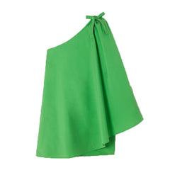 One-Shoulder Mini Evening Dress Gown