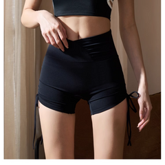Yoga Pilates Draw-String Fitted Fitness Shorts