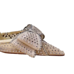 Diamante Bow High Heel Sandals