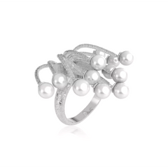 Pearl Fringed Ring