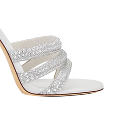 Diamante Mules Sandals - 6cm