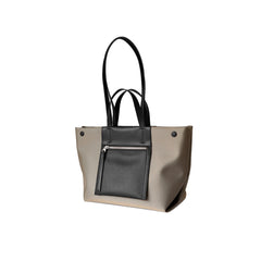 Bi-Color Oversized Tote Bag