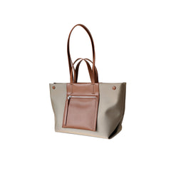 Bi-Color Oversized Tote Bag