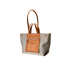 Bi-Color Oversized Tote Bag