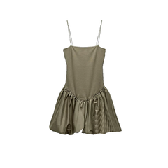Flouced Hem Mini Cami Dress
