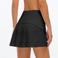 Yoga Pilates Fold Hem Fitted Fitness Skorts