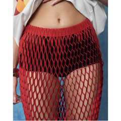 Cut Out Fringed Skirt