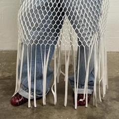 Cut Out Fringed Skirt