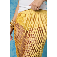 Cut Out Fringed Skirt