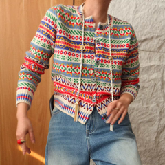 Printed Knitwear Cardigan