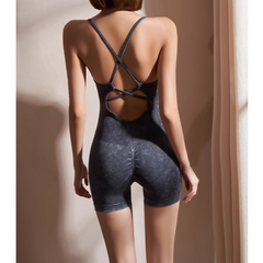 Yoga Pilates Backless Fitted Bodysuit