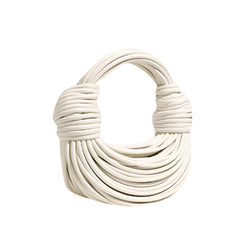 Knotted Leather Tote Bag