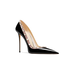 Studded Mid Heel Pumps - 8cm