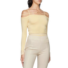 Off-Shoulder Long Sleeves Top