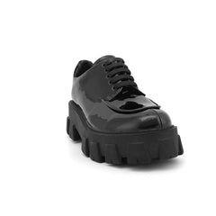 Lace Up Patent Leather Platform Oxfords