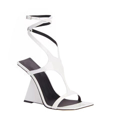 Ankle Strap Wedged Heel Sandals