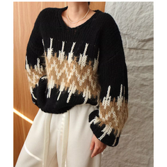 Printed Knitwear Sweater
