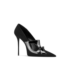 Cut Out Mid Heel Pumps - 8cm