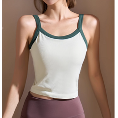 Yoga Plates Bi-Color Fitted Sports Bra