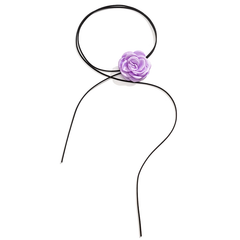 Flower Lace Up Choker