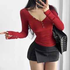 Button Knitwear Sweater