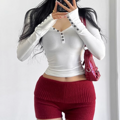 Button Knitwear Sweater