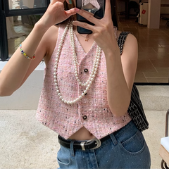 Checkered Plaid Vest