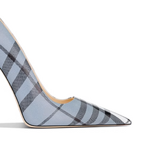 Striped Mid Heel Pumps - 8cm